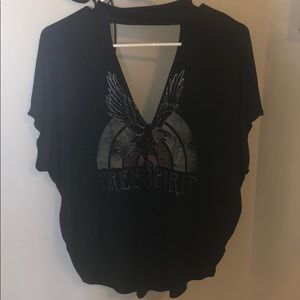 Small express check choker top